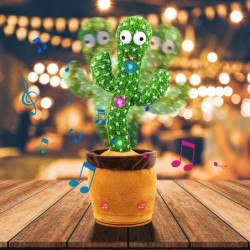 Dancing Cactus Talking Cactus Toy Repeats What You Say Cactus Toys Baby Toys Singing 120 Songs Toddler Toys for Easter Pranks...