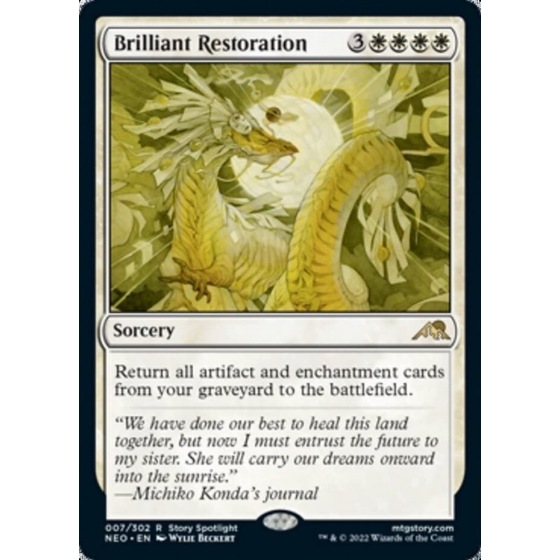 Magic: the Gathering - Brilliant Restoration (007) - Kamigawa: Neon Dynasty $11.23 Trading Cards & Accessories