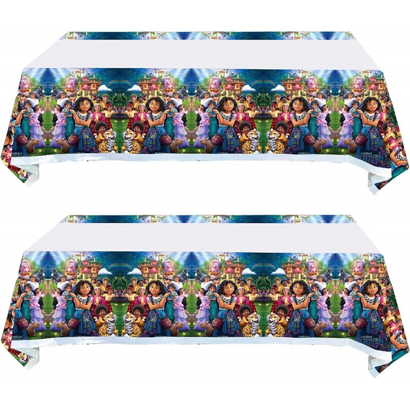 2Pack Party Tablecloth for Encanto Table Cover Party Supplies Decorations (70" x 42") $17.17 Kids' Party Tablecovers