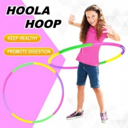 Kids Exercise Hoola Hoop for Girls Boys and Pet Training Detachable Adjustable Size Plastic Colourful Hoola Toy Ideal Fitness...