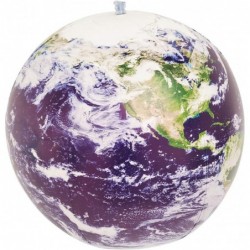 Earthball Inflatable Earth Globe from satellite images Glow in the Dark Cities $41.92 Geographic Globes