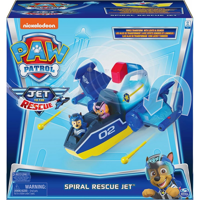 Jet to The Rescue Deluxe Transforming Spiral Rescue Jet with Lights and Sounds Amazon Exclusive $59.95 Toy Vehicle Playsets