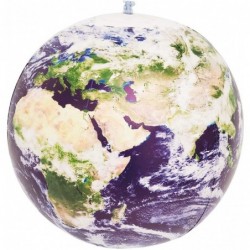 Earthball Inflatable Earth Globe from satellite images Glow in the Dark Cities $41.92 Geographic Globes