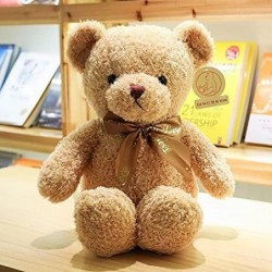 Teddy Bears Soft Plush Stuffed Animal Wearing tie Miguel Light Brown Small $27.81 Stuffed Animals & Teddy Bears