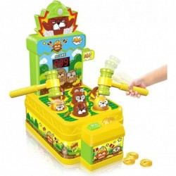 Whack Game Mole Mini Electronic Arcade Game with 2 Hammers Pounding Toys Toddler Toys for 3 4 5 6 7 8 Years Old Boys Girls Wh...