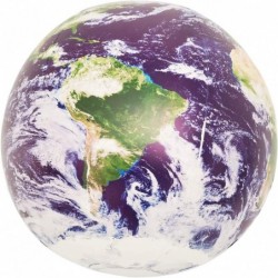 Earthball Inflatable Earth Globe from satellite images Glow in the Dark Cities $41.92 Geographic Globes