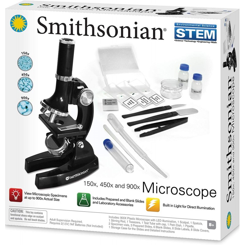 SmithsonianNSI 150x/450x/900x Microscope Kit $41.40 Children's Optics