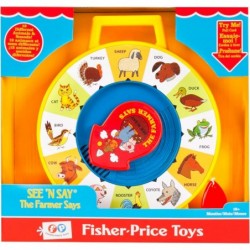 Fisher Price Classic Farmer Says See 'n Say - Great Pre-School Gift for Girls and Boys $41.89 Spinning Tops