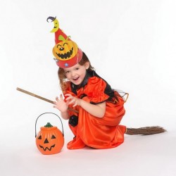 Set of 2 Halloween Hats for Kids DIY Party Hats Cone Party Holloween Decoration Funny Halloween Accessories $17.43 Kids' Part...