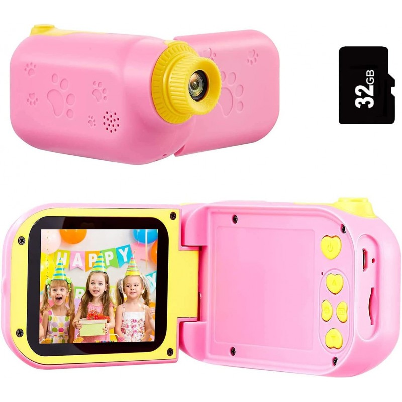 Kids Camera Christmas Birthday Gifts - Boys Girls Kids Video Camera 2.4IN 1080P Children Digital Camcorder Camera for Kids Gi...