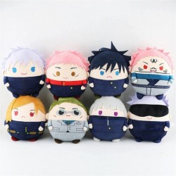 Anime Plush Doll Figures Gojo Satoru Yuji Itadori Soft Round Plushie Stuffed Toys Keychain Cosplay Accessories Keyring (22cm/...