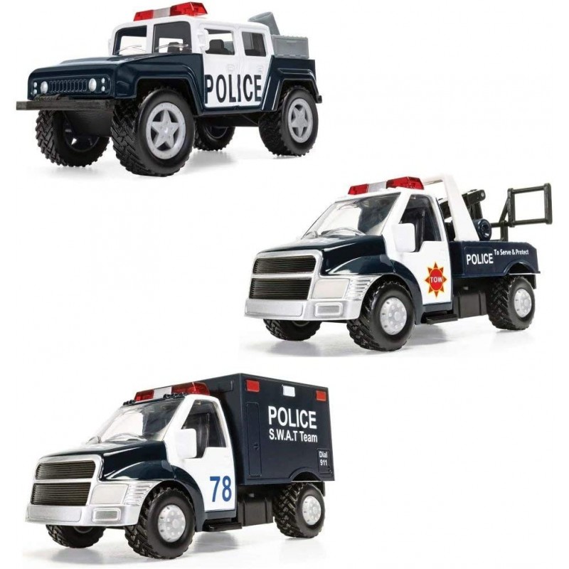 Chunkies Police Department Off Road Truck Tow Truck and SWAT Armored Truck Triple Pack Toy Vehicles CHP09 $40.24 Kids' Play T...