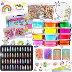 Slime Kit - Slime Supplies Slime Making Kit for Girls Boys Kids Art Craft Crystal Clear Slime Glitter Slime Charms Fishbowl B...