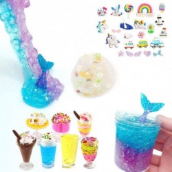 Slime Kit - Slime Supplies Slime Making Kit for Girls Boys Kids Art Craft Crystal Clear Slime Glitter Slime Charms Fishbowl B...