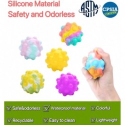 6 Pcs Pop Balls Fidget Toy 3D Pop Balls It Bubble Anti-Stressed Silicone Sensory Balls for Kids Toddlers Adults $17.11 Balls ...