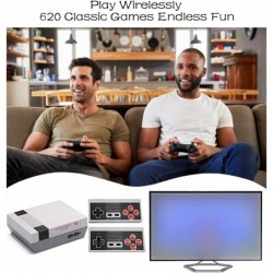 Retro Wireless Video Game Console Classic Handheld Mini PC Game Player Built in 620 Games Dual Controller AV TV Game Machine ...