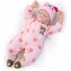 22" Reborn Newborn Baby Doll Realistic Lifelike Handmade Weighted Baby for Ages 3+ Soft Silicone Vinyl $68.32 Dolls