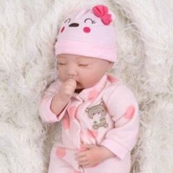 22" Reborn Newborn Baby Doll Realistic Lifelike Handmade Weighted Baby for Ages 3+ Soft Silicone Vinyl $68.32 Dolls