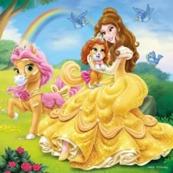 Belle Cinderella and Raiponce Jigsaw Puzzle (3 x 49 Piece) $40.73 Jigsaw Puzzles