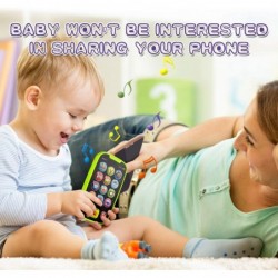 Baby Toy Phone for 1 2 Year Old Boy Girl Fake Phone Toys with Music Baby Cell Phone Toys 6 to 12 Months Light Up Play Phone f...