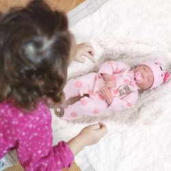 22" Reborn Newborn Baby Doll Realistic Lifelike Handmade Weighted Baby for Ages 3+ Soft Silicone Vinyl $68.32 Dolls