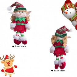 Adorable Flexible Christmas Elves Plush Dolls -Set of 4 Party Xmas Tree Decoration Holiday Santa Characters Ornaments 12-Inch...