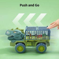 Dinosaur Truck Dinosaur Transport Car Carrier Truck with Dinosaur Toys Friction Powered Cars Activity Playmat Dino Car Playse...