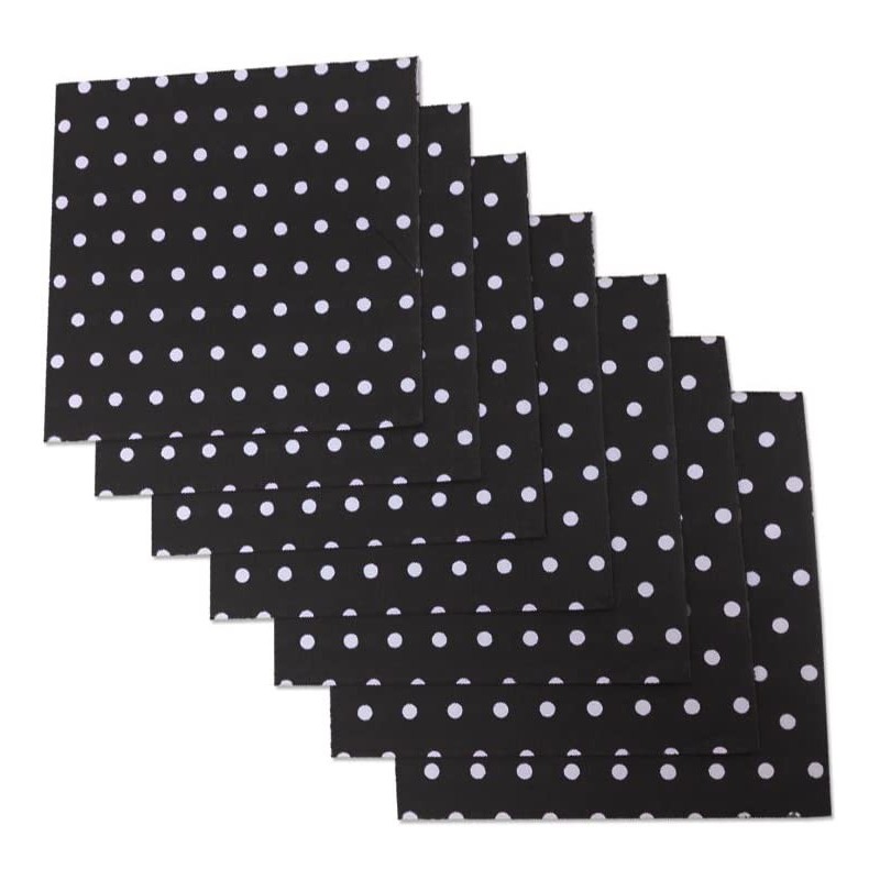 Black and White Polka Dot Party Napkins 40 Count 6.5" X 6.5" Premium Luncheon Napkins. Ideal For Parties Birthdays Weddings R...