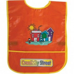 Chenille Kraft Vinyl Artist Smock fits Kids Ages 3-8 Orange $13.78 Kids' Drawing & Writing Boards