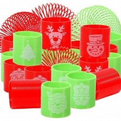 36PCS Christmas Coil Springs for Kids - Assorted Christmas Theme Pattern and Colors Magic Spring Toys Christmas Party Favors ...