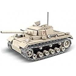 Army Toys - World War 2 Tank Building Kit - World War 2 German Army Panzer III Battle Tank - Military Model Brick Building To...