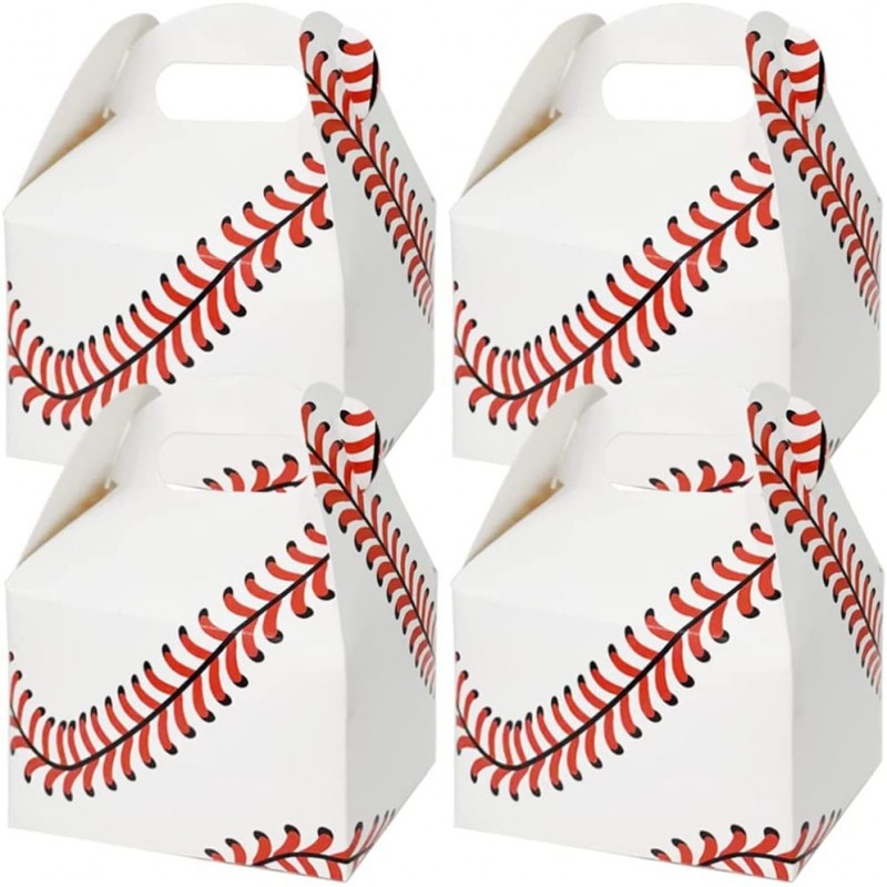 18 PCS Baseball Birthday Treat Boxes for Birthday Party Supplies Favor Gift Bags for Kids Baseball Themed Design for Birthday...