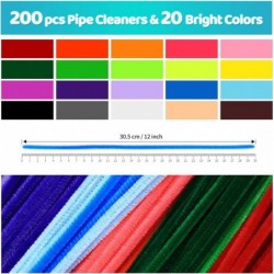 200psc 20colors Pipe Cleaners Chenille Stems Pipe Cleaners for Crafts Pipe Cleaner Crafts Art and Craft Supplies … $15.51 Kid...