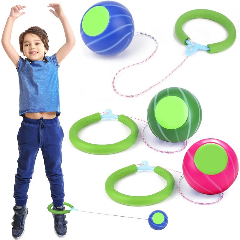 Skip Ball Sports Swing Balls Set Skip It Ankle Toy for Kids Adults Pack of 3 $27.45 Toy Sports Products