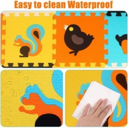 Baby Play Mat with Fence 0.39 inch Thick Interlocking Foam Floor Tiles Kids Puzzle Mat Baby Crawling Mat $48.45 Puzzle Play Mats