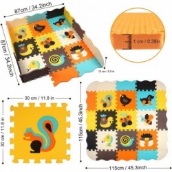 Baby Play Mat with Fence 0.39 inch Thick Interlocking Foam Floor Tiles Kids Puzzle Mat Baby Crawling Mat $48.45 Puzzle Play Mats