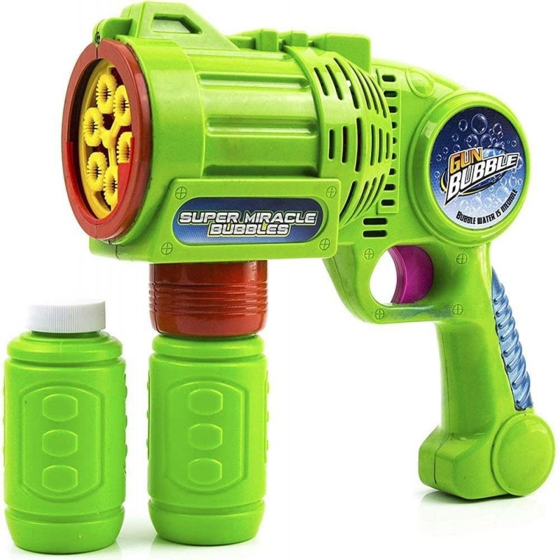 Bubble Gun Bubble Blower for Kids Non-Toxic Handheld Bubble Machine with Leak-Resistant Design. Easy Refill Bubble Included $...