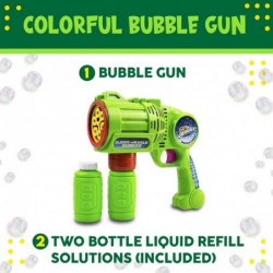 Bubble Gun Bubble Blower for Kids Non-Toxic Handheld Bubble Machine with Leak-Resistant Design. Easy Refill Bubble Included $...