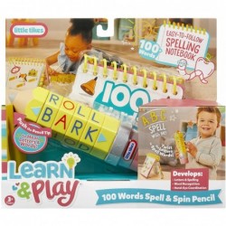 Little Tikes? Learn & Play? 100 Words Spell & Spin Pencil Letters Spelling Vocabulary Phonetics Alphabet Sounds Learning Gift...