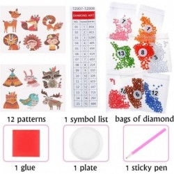 Diamond Painting Sticker Kit for Kids Diamond Art Mosaic Stickers by Number Kits Paint with Diamonds Kits Arts Crafts Supply ...