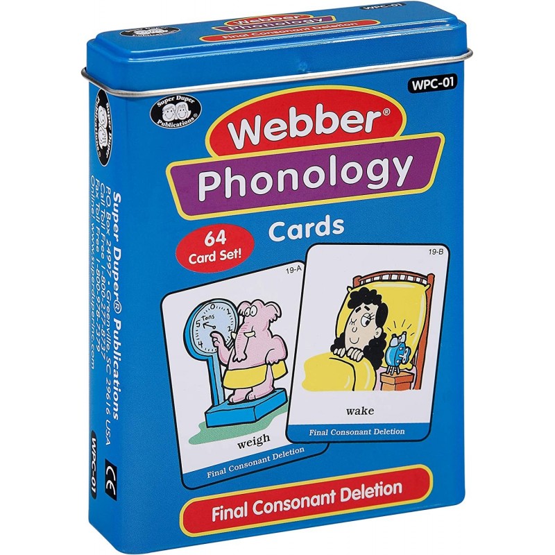 | Webber? Illustrated Phonology Final Consonant Deletion Minimal Pair Card Deck | Educational Learning Resource for Children ...