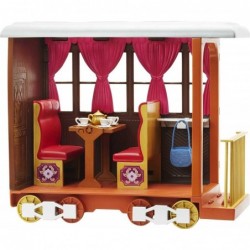 Lucky’s Train Home Playset Train with Rolling Wheels Balcony Dining Accessories Lucky Doll (7-in) Spirit (Approx.8-in) & More...