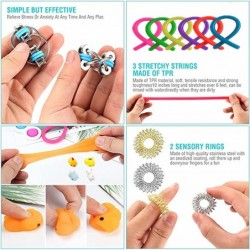 30Pcs Fidget Toys Sensory Fidget Toy Set Fidget Pack Sensory Relieves Stress Anxiety for Kids Adults $83.44 Fidget Toys