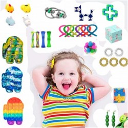 30Pcs Fidget Toys Sensory Fidget Toy Set Fidget Pack Sensory Relieves Stress Anxiety for Kids Adults $83.44 Fidget Toys