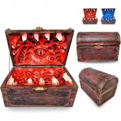 Dungeon Mimic Chest Dice Storage Box with Glass Eye Miniatures and Dungeons and Dragons Accessories D&D Gift DND Dungeon Mast...