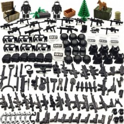 Military Weapons Pack Building Block Toys Swat Team Guns Set EOD Accessories Compatible with Mini Figure Brick Toy for Boys A...