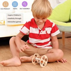 5 Set STEM Kit 3D Wooden Puzzles Building Assembly Kits Model Cars Science Experiment Projects for Kids DIY STEM Toys Educati...