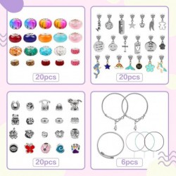 66 Pieces Charm Bracelet Making Kit Jewelry Beads Bracelet DIY Craft for Girls Jewelry Set for Arts and Crafts for Kids Ages ...