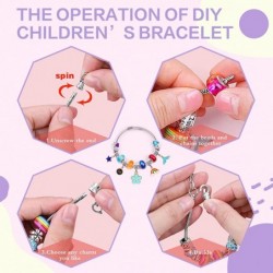 66 Pieces Charm Bracelet Making Kit Jewelry Beads Bracelet DIY Craft for Girls Jewelry Set for Arts and Crafts for Kids Ages ...