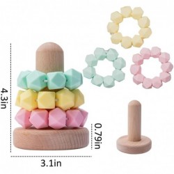 Baby Stacking Toys Silicone Stacking Ring Stacker Toddler Teething Toy Montessori Senses Educational Learning $27.04 Early De...